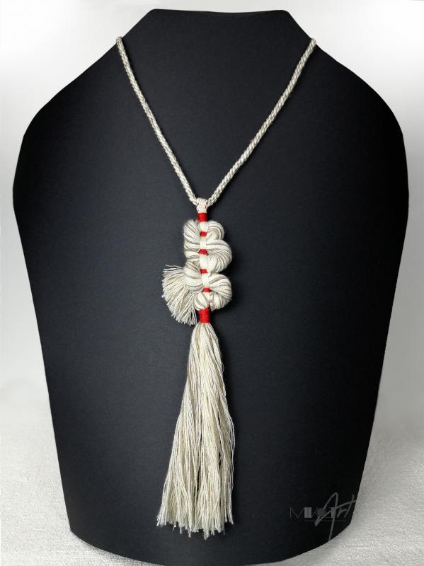 ● Textus hosszú, szövött textilnyaklánc●