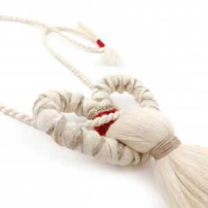 ● Fimbriae textilnyaklánc óriásbojttal●