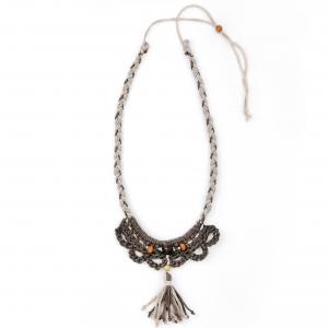 ● Horgolt boho textilnyaklánc3●