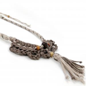 ● Horgolt boho textilnyaklánc3●
