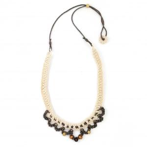 ● Horgolt boho textilnyaklánc4●