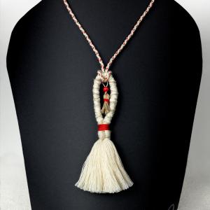 ● Fimbriae textilnyaklánc hosszú medállal●