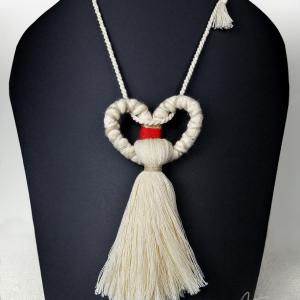 ● Fimbriae textilnyaklánc óriásbojttal●