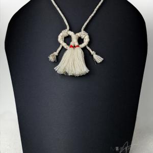 ● Fimbriae textilnyaklánc perec-medállal●