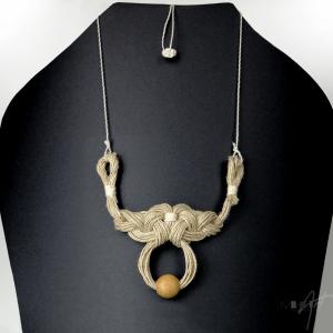 ● Kenderzsinór kompozíció egyedi csomózással●