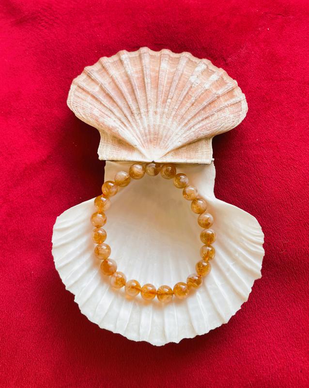 Citrin Madeira „Naplemente Fénye” Női Ásvány Karkötő