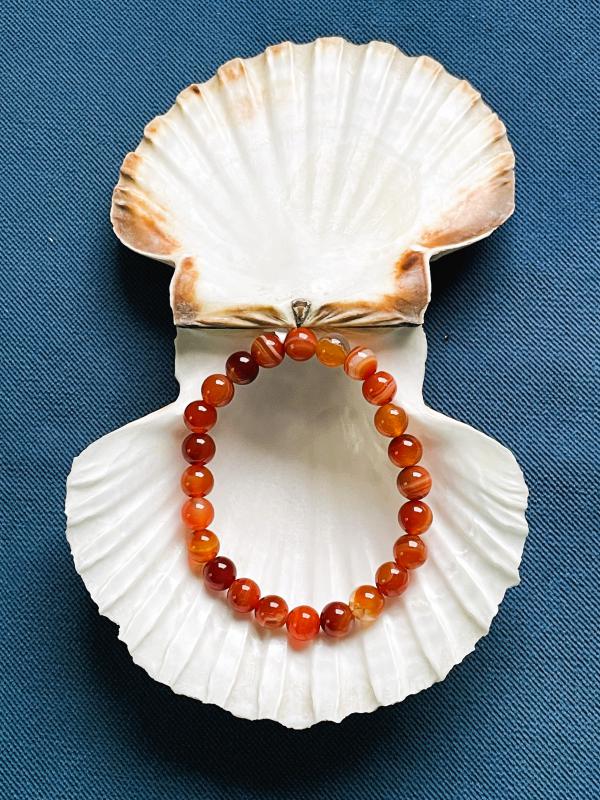 Élet Tüze – Karneol ásvány karkötő (8 mm)