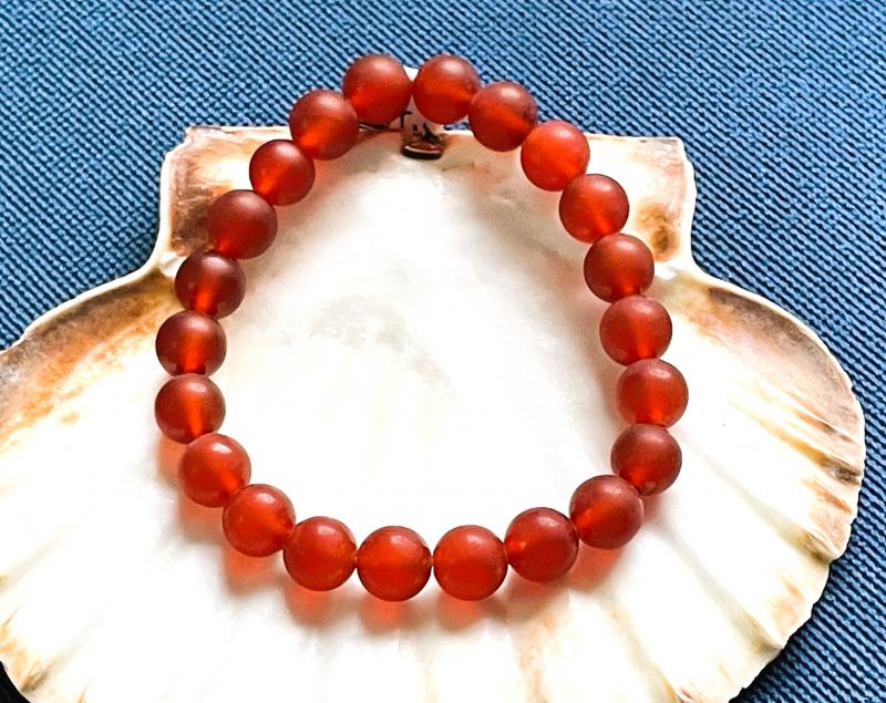 Élet Tüze – Matt Karneol ásvány karkötő (8 mm)