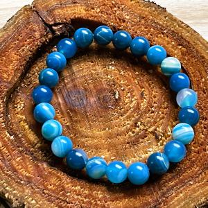 Égi Nyugalom – Kék achát karkötő