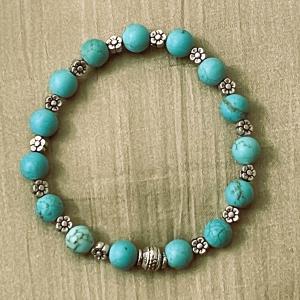 Lagúna Virága – Türkenit Női Karkötő Virág Köntösben