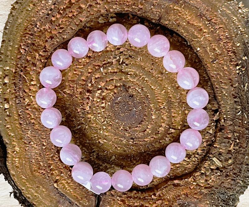 Feltétel Nélküli Szeretet – Rózsakvarc ásvány karkötő (8 mm)