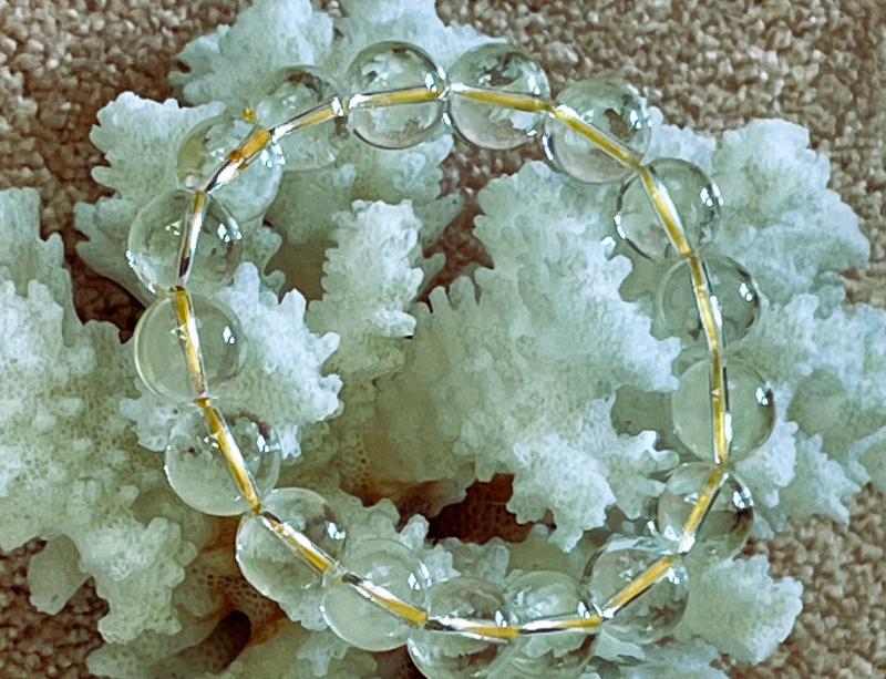 Hegyikristály „Napfény Tisztasága” Extra Méretű Női Karkötő