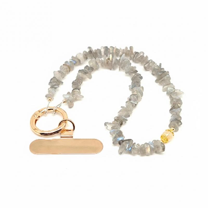 Misztikus Fény – Labradorit Ásvány Telefonlánc