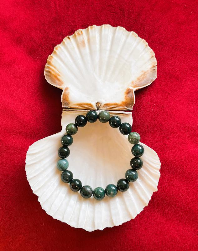 Mohaachát „Erdei Ösvény” Férfi Ásvány Karkötő