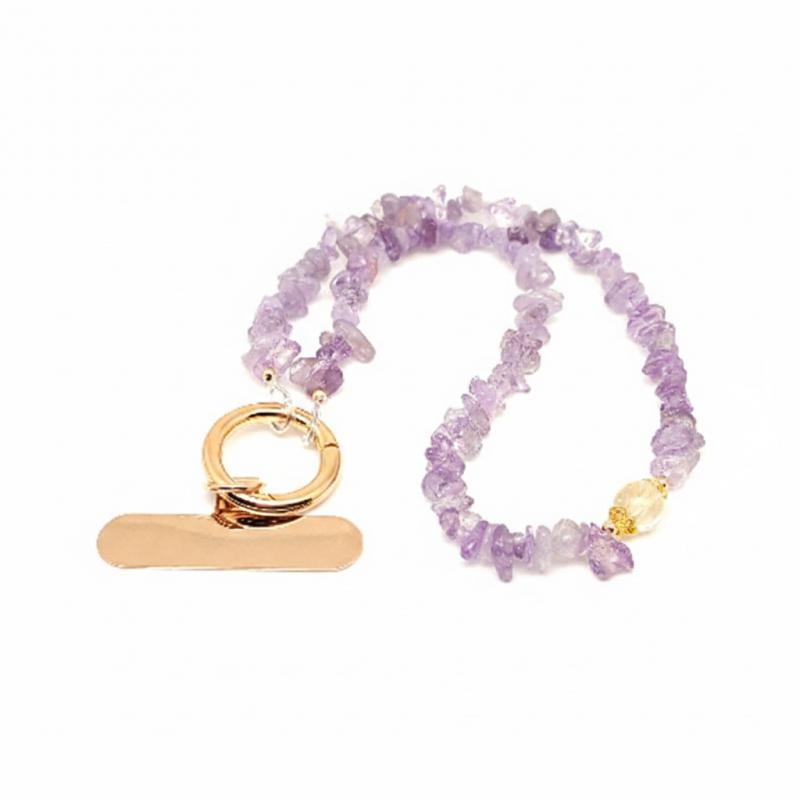 Spirituális Nyugalom – Ametiszt Ásvány Telefonlánc