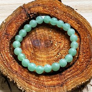 Bőség Zöldje – Matt aventurin karkötő (8 mm)