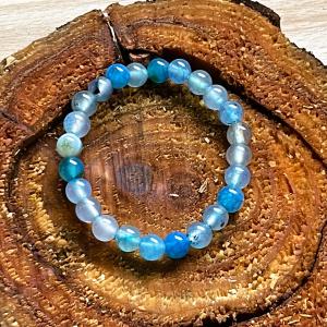 Égi Béke – Világoskék achát gyerek karkötő