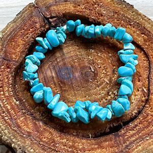 Égszínkék Nyugalom – Természetközeli türkenit karkötő