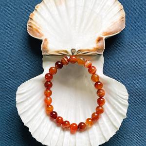 Élet Tüze – Karneol ásvány karkötő (8 mm)