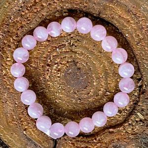 Feltétel Nélküli Szeretet – Rózsakvarc ásvány karkötő (8 mm)