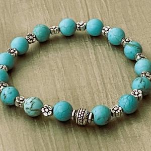 Lagúna Virága – Türkenit Női Karkötő Virág Köntösben