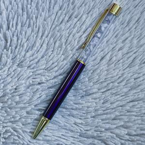Lila Álom – Ametiszt ásvány golyóstoll arany díszítéssel