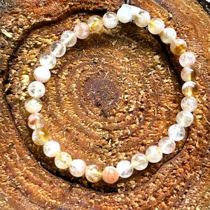 Napsugár – Fényes citrin karkötő (6 mm)