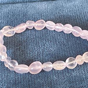 Rózsakvarc „Szívbéli Béke” Női Ásvány Karkötő