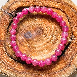 Szívvarázs – Eperkvarc ásvány karkötő (7 mm)