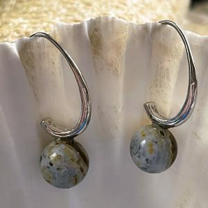 Tenger Morajlása – Óceán jáspis fülbevaló