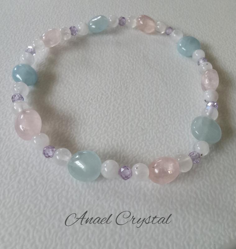 Akvamarin-Morganit...18,5 cm