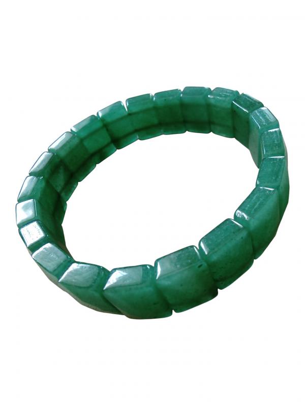 Aventurin extra fazettált tégla karkötő19 cm