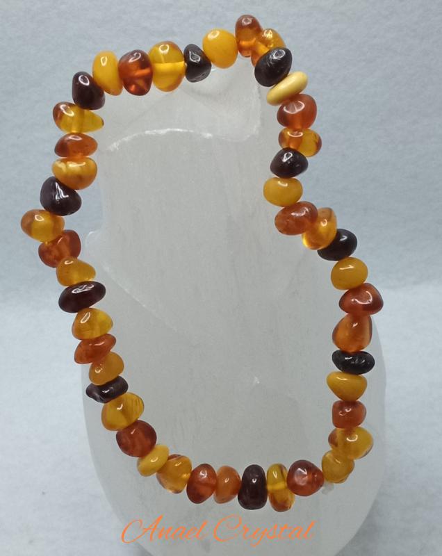 Borostyán vegyes kis nugget 19 cm