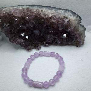 Levendula ametiszt karkötő