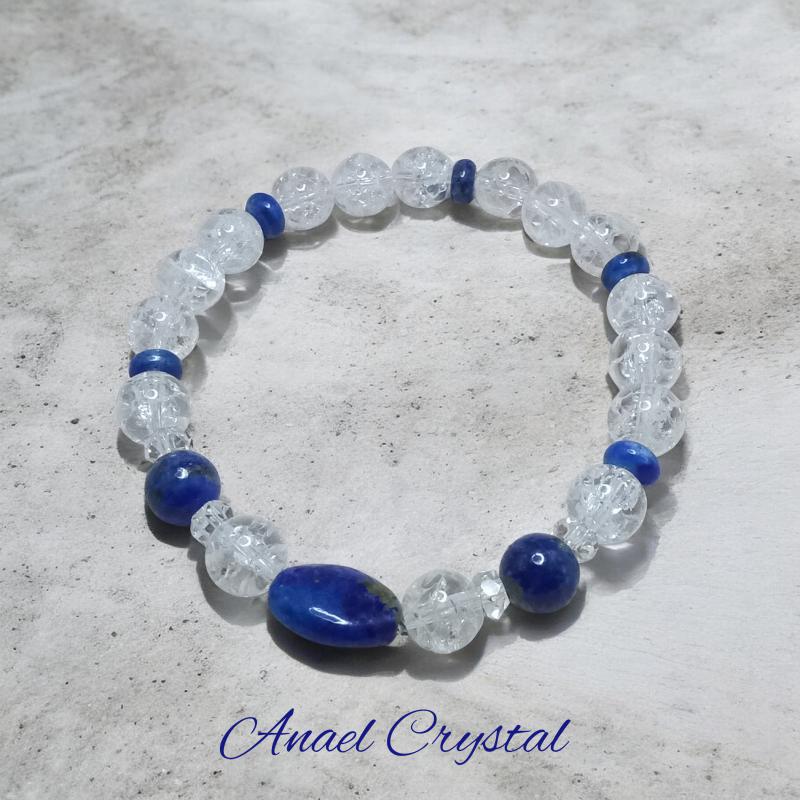 Hegyikristály-Lápiszlazuli 18,6 cm