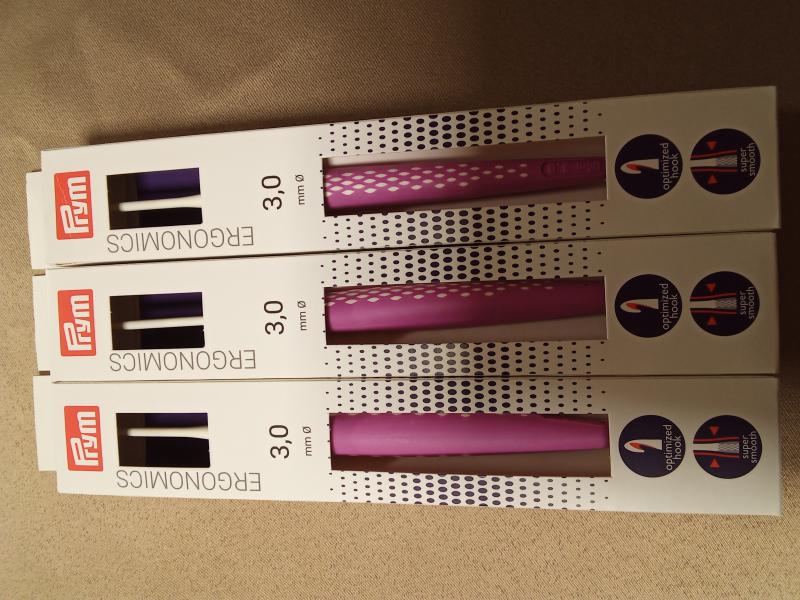 Horgolótű (Prym) ergonomikus 3 mm