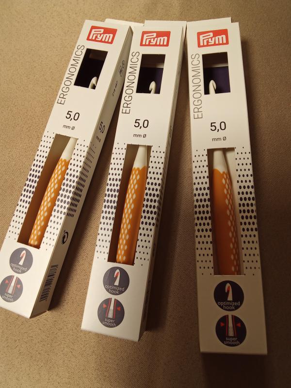 horgolótű (Prym) ergonomikus 5 mm