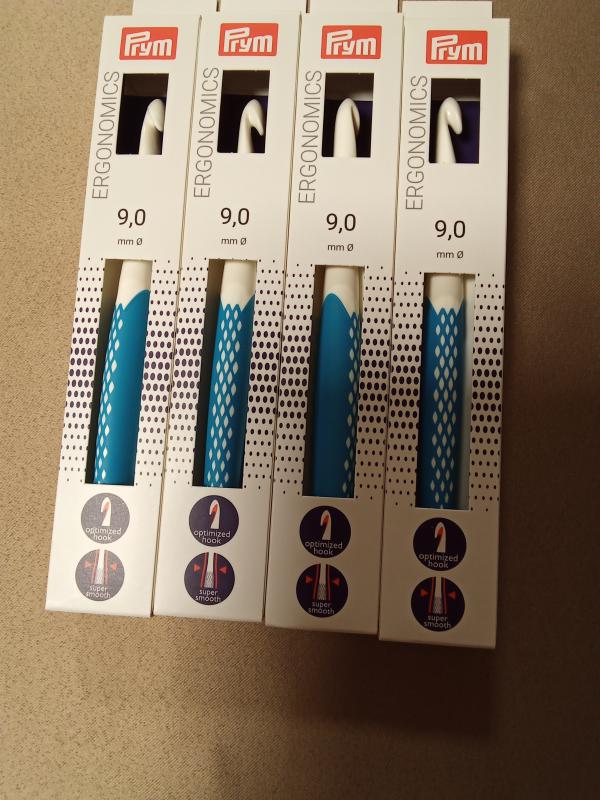 horgolótű (Prym) ergonomikus 9 mm