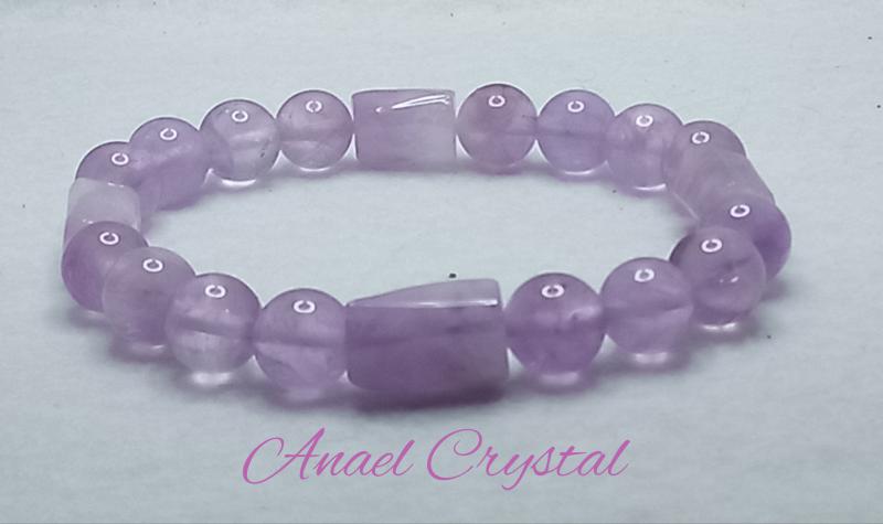 Levendula ametiszt karkötő