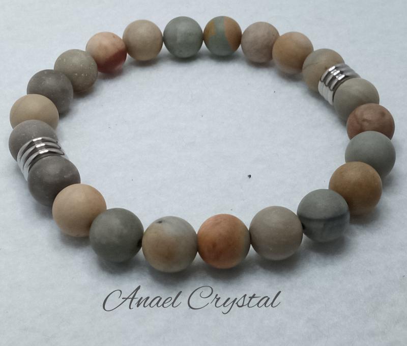 matt Polikróm jáspis 20 cm