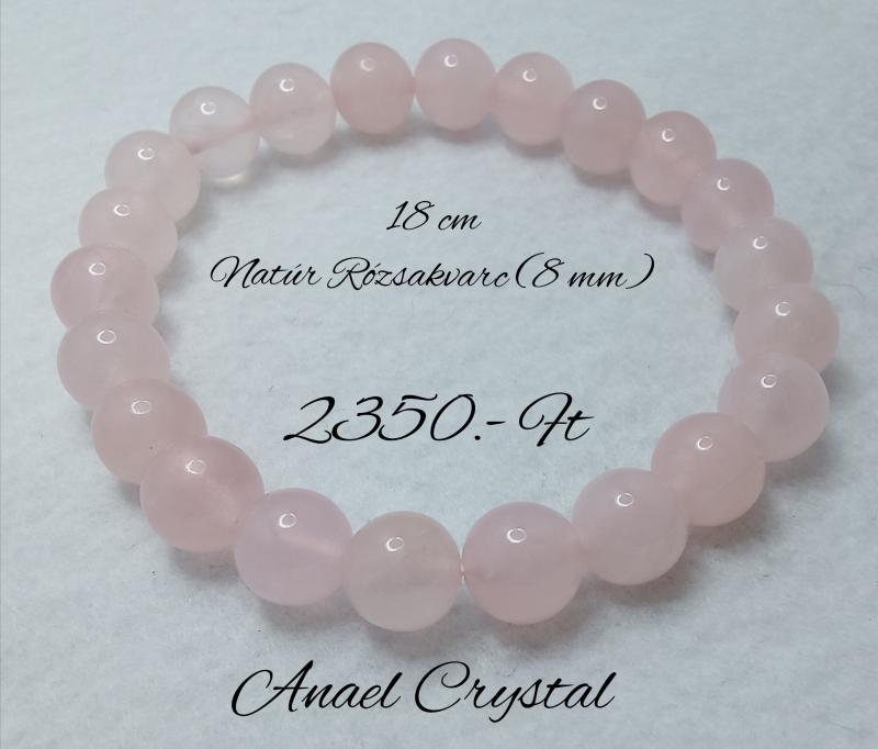 Natúr Rózsakvarc 18 cm