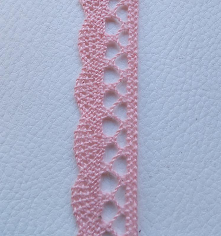 Pamutcsipke 18 mm Rózsaszín, (18,6 fm)