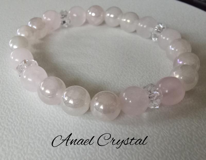 Rószakvarc-Aura 18 cm