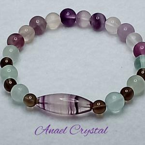 Fluorit,Füstkvarc 19 cm