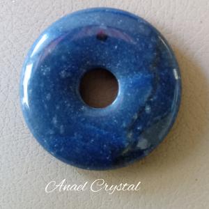 Kékkvarc fánk medál