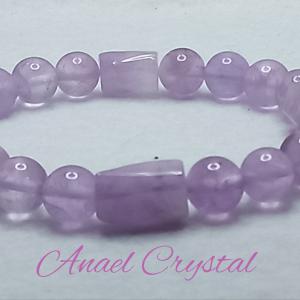 Levendula ametiszt karkötő