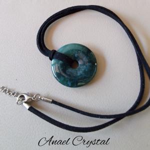 Mohaachát fánk medál bőrláncon