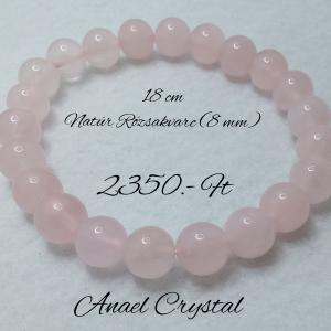 Natúr Rózsakvarc 18 cm