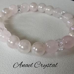 Rózsakvarc-Aura 18 cm