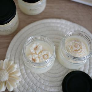 Krémes vanília illatgyertya